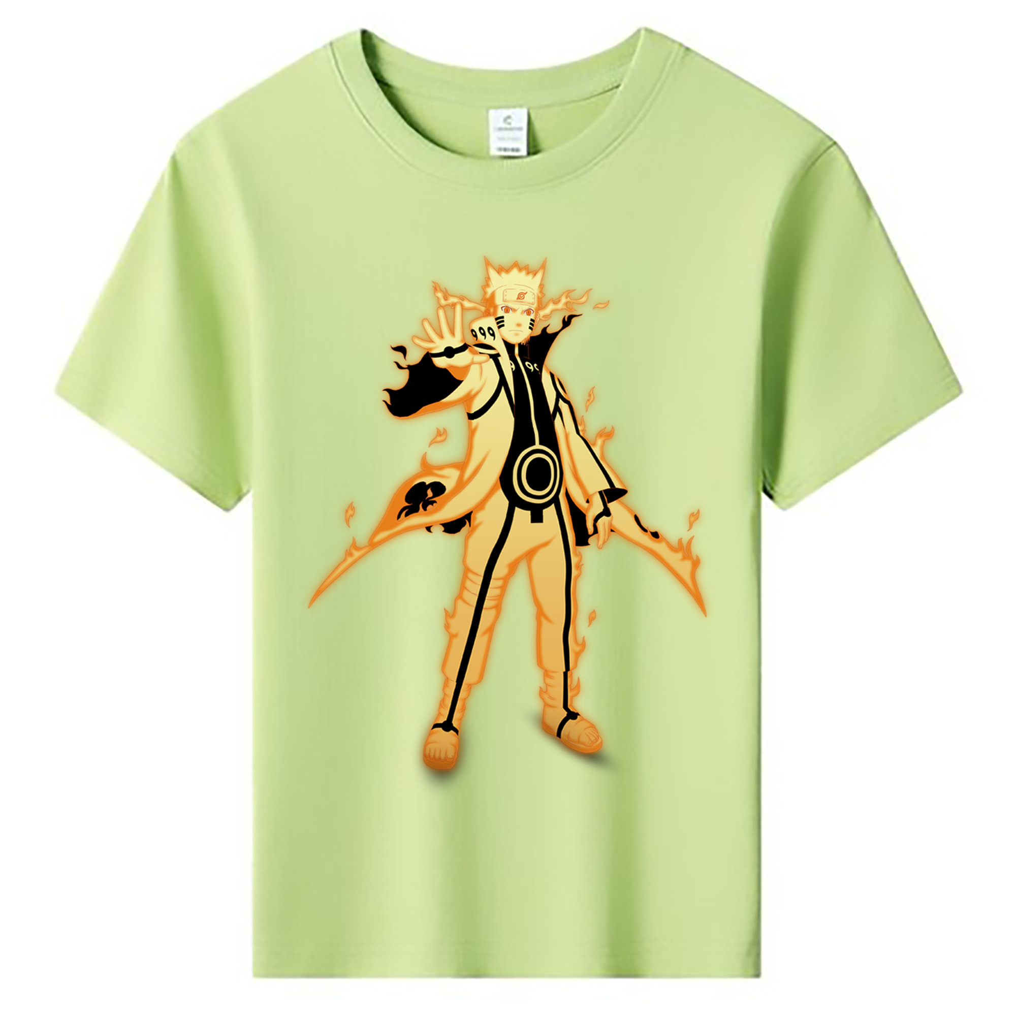 （画像用） NARUTO -ナルト- うずまき ナルト Uzumaki Naruto 綿100％キッズTシャツ（フロントプリント）